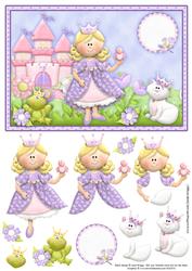 Princess and Friends Topper and Decoupage