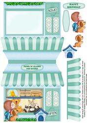 Pet Store Quick Shape Card & Decoupage