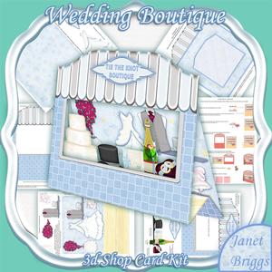 Wedding Shop Boutique Pop Up Window Card Kit