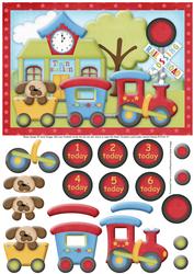 Train Station with Ages Topper & Decoupage