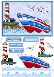 Life on the Ocean Waves Topper & Decoupage