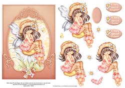 Fairy Daisy Topper and Decoupage