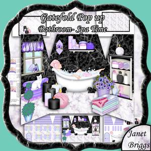 Gatefold Pop Up - the Bathroom Spa Time