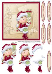 Christmas Gift for You Topper Decoupage