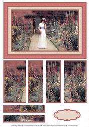 Lady in Garden Side Stacker