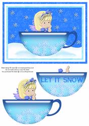 Snow Fairy Topper and Decoupage