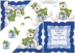 Polar Bear All in One Over the Edge Card