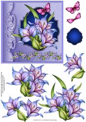 Lilac Lilies Topper and Decoupage