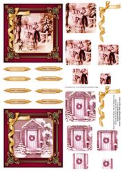 2 Quick Vintage Christmas Cards in Plum