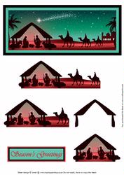 Christmas Nativity Step by Step Decoupage