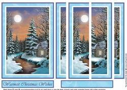 Cottage in Snowy Woods Side Stacker