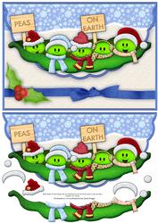 Peas on Earth Christmas Topper & Decoupage