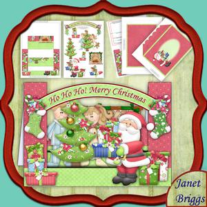 No Peeping at Santa Mountain Stepper Card Kit