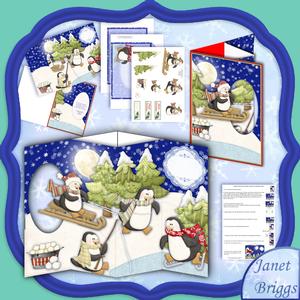 Penguin Fun Passing Through Aperture Card Kit