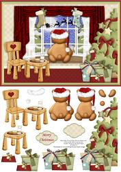 Waiting for Santa Christmas Topper & Decoupage