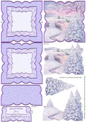 Winter Wonderland Easel Card Kit & Decoupage