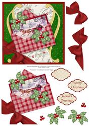 Christmas Vintage Sleigh Ride Envelope Quick Card
