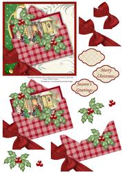 Christmas Vintage Holiday Inn Envelope Quick Card