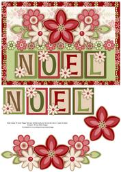Christmas Floral Noel Topper & Decoupage