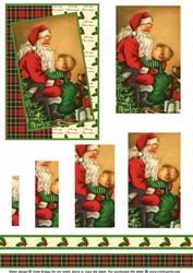 Vintage Santa Pyramid