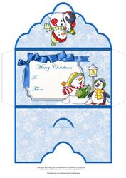 Carolling Polar Pals Christmas Money Wallet