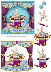 Magic Birthday Topper and Decoupage
