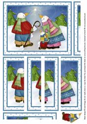 Star Gazing Snowmen Side Stacker