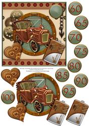Steampunk Copper Car Topper & Decoupage