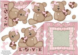 Love Bear All in One Over the Edge Card