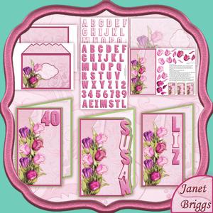 Tulips Over the Side Word Kit