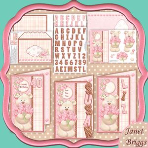 Bear and Roses Over the Side Word Kit