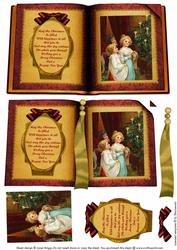 Vintage Christmas Book Quick Card Topper