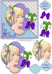 Snowdrop Lady Topper & Decoupage