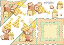 Birthday Bear All in One Over the Edge
