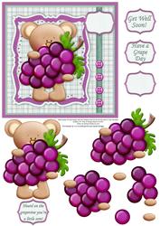 Get Well Grapes Topper & Decoupage