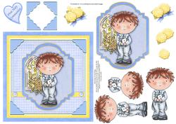 First Holy Communion Boy Topper & Decoupage