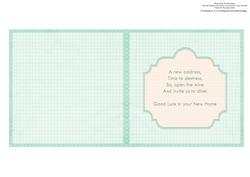 New Home Woodland Critters Insert