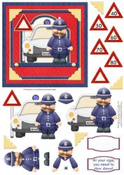 Police Warning at Your Age You Need to Slow Down Decoupage