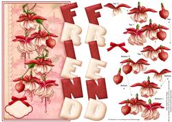Friend & Fuchsias Over the Side Card