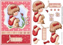 Hello Ladybird Card & Decoupage