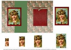 Vintage Christmas Child Foldback