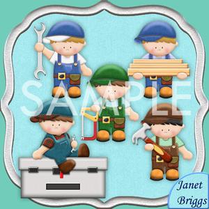 Daddy's Little Helpers Designer Resource Graphics