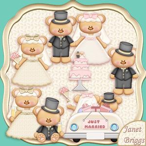 Wedding Bears Designer Resource Graphics