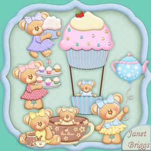Teatime Teddies Designer Resource Graphics
