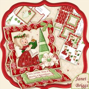 Christmas Angel Carol Singing Easel Card Kit