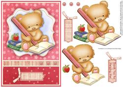 Thank You Teacher Bear Card & Decoupage