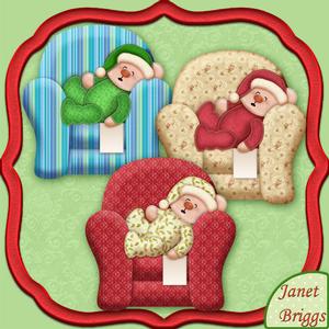 Ted Waiting for Santa Christmas Designer Resource Graphics