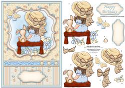 Cherished Moments Card Front & Decoupage