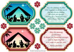 Christmas Nativity Plaques & Verses