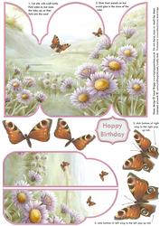Butterfly Valley Gatefold Pop Up Card